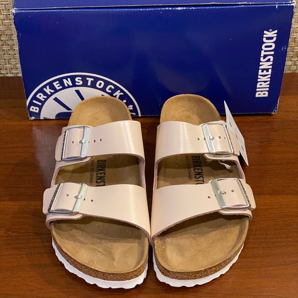 FIRM Birkenstock Arizona Leather Narrow Sandal 38N - Picture 2 of 8